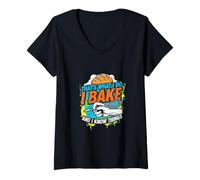Mujer That's What I Do I Bake and I Know Things Baking Apparel Camiseta Cuello V