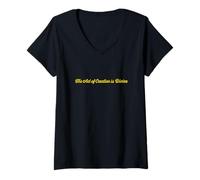 Mujer The Act of Creation is Divine Camiseta Cuello V