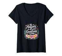 Mujer The Answer To All Your Questions Is Nope Actitud - Camiseta Cuello V