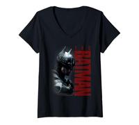 Mujer The Batman Tall Silhouette Camiseta Cuello V