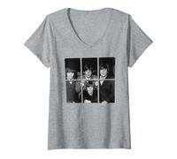 Mujer The Beatles John Paul George & Ringo Help! Película 1964 Camiseta Cuello V