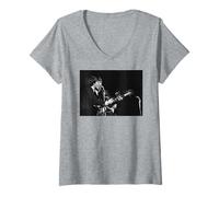 Mujer The Beatles Live Paul Mccartney John Lennon Gira Estadounidense 1964 Camiseta Cuello V