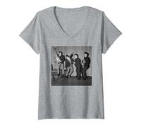 Mujer The Beatles Royal Variety Ensayo Beatlemania 1963 Camiseta Cuello V