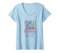 Mujer The Beatles - The Beatles USA Tour Ubicación para 1969 Camiseta Cuello V