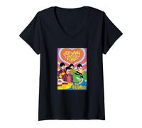 Mujer The Beatles - Yellow Submarine - Todo lo Que Necesitas es Amor Camiseta Cuello V
