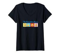 Mujer The Berenstain Bears Pop Art Characters Vintage Book Camiseta Cuello V
