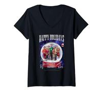 Mujer The Big Bang Theory Happy Holidays Camiseta Cuello V