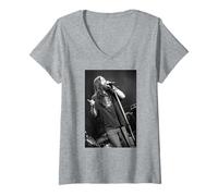 Mujer The Black Crowes Chris Robinson Rock Band Live Andy Willsher Camiseta Cuello V