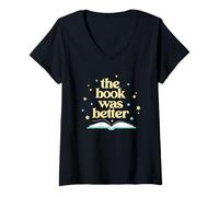 Mujer The Book Was Better with Stars Camiseta Cuello V