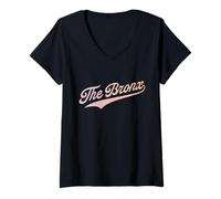 Mujer The Bronx Boroughs of NY Camiseta Cuello V