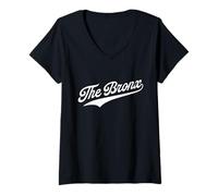 Mujer The Bronx Boroughs of NY Camiseta Cuello V