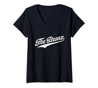 Mujer The Bronx Boroughs of NY Camiseta Cuello V