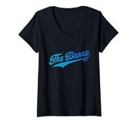 Mujer The Bronx Boroughs of NY Camiseta Cuello V