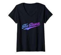 Mujer The Bronx Boroughs of NY Camiseta Cuello V