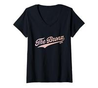Mujer The Bronx Boroughs of NY Camiseta Cuello V