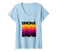 Mujer The Bronx New York City T-Shirt, I Love Bronx, The Bronx Camiseta Cuello V