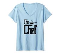 Mujer The Chef - para Las Personas Que cocinan, Les Encanta cocinar Camiseta Cuello V