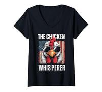 Mujer The Chicken Whisperer | Funny Farmer & Backyard Chicke Camiseta Cuello V