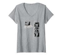 Mujer The Cranberries World Tour Patch and Photo Collage Band Camiseta Cuello V