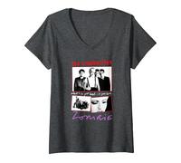 Mujer The Cranberries Zombie Collage Vintage Band Camiseta Cuello V, Jaspeado Oscuro, XXL