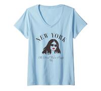 Mujer The Devil Wears Prada 2 New York Skyline Minimalistic Andy Camiseta Cuello V