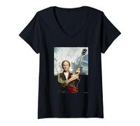 Mujer The Doors Robby Krieger Guitarra Enciende Mi Fuego Michael Grecco Camiseta Cuello V