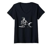 Mujer The Faces Reunion: Rod Stewart en vivo en el estadio de Wembley Camiseta Cuello V