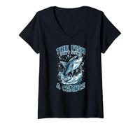 Mujer The Fish Don’t Stand a Chance Camiseta Cuello V