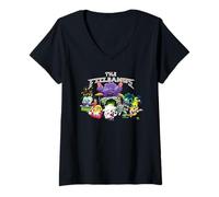 Mujer The Fizzbangs Avril LeScream Monster Band Camiseta Cuello V