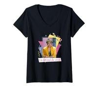 Mujer The Golden Girls Blanche Devereaux Eat Dirt & Die TV Show Camiseta Cuello V