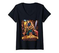 Mujer The Goonies Close Up Poster Camiseta Cuello V