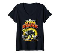 Mujer The Gym Reaper Deadlift Fail, Divertido Gimnasio de Culturismo Camiseta Cuello V