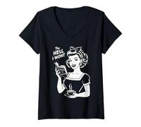 Mujer The Hell I Won'T - Resistencia - Derechos de Las Mujeres por la Igualdad Camiseta Cuello V
