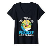Mujer The Honor Persists But So Do I Resilience Quote Camiseta Cuello V