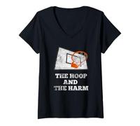 Mujer The Hoop and The Harm B-Ball Player Foul Design Camiseta Cuello V