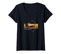 Mujer The Hunger Games Katniss Bow and Arrow Front and Back Movie Camiseta Cuello V