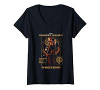 Mujer The Hunger Games Katniss The World is Watching Movie Camiseta Cuello V