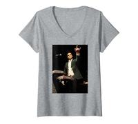 Mujer The Killers Brandon Flowers Hot Fuss Era en Vivo 2005 Camiseta Cuello V