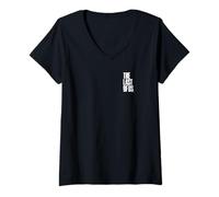 Mujer The Last of Us Left Pocket Distressed Logo Dark Lettering Camiseta Cuello V