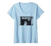 Mujer The Last of Us Part II Black & White Guitar Inside Closet Camiseta Cuello V