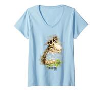 Mujer The Last of Us Part II Hat On A Dinosaur Watercolor Style Camiseta Cuello V