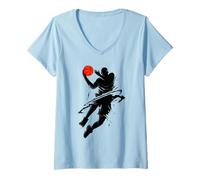 Mujer The Legend Basketball Slam Dunk For The Basketball Lovers Camiseta Cuello V