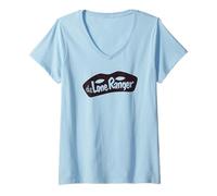 Mujer The Lone Ranger Silver Rides Collage Front & Back Camiseta Cuello V