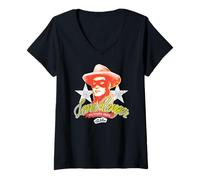 Mujer The Lone Ranger Vintage Western Hero Portrait Camiseta Cuello V