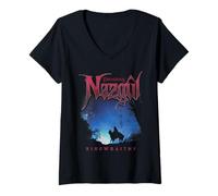Mujer The Lord of The Rings Nazgul Ringwraith Silhouette Camiseta Cuello V