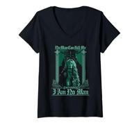 Mujer The Lord of The Rings Witch King Eowyn No Man Camiseta Cuello V