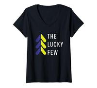 Mujer The Lucky Few Down Syndrome Awareness Month 3 Soporte de Flecha Camiseta Cuello V