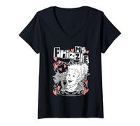 Mujer The Magic School Bus Frizzle and Liz Retro Punk Hearts Camiseta Cuello V
