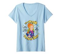 Mujer The Magic School Bus Ms Frizzle and Liz Quote Retro Cartoon Camiseta Cuello V