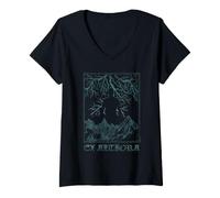 Mujer The Magnus Archives Ex Alitora Page Turner Horror Podcast Camiseta Cuello V